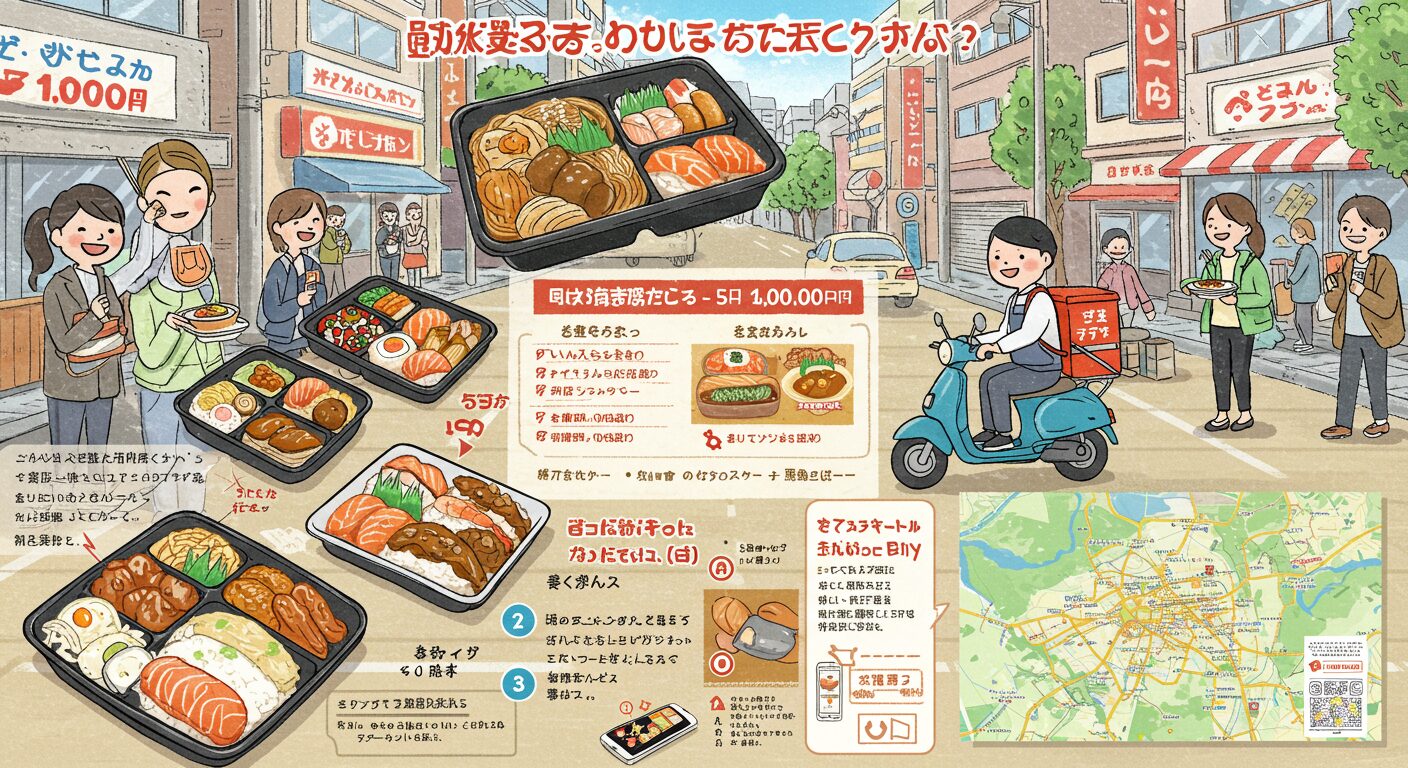 1個から注文可能な弁当配達のメリットと選び方