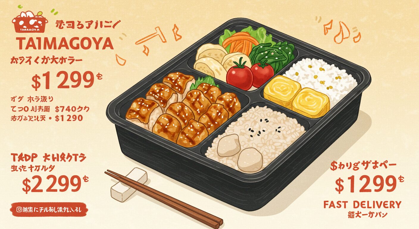 玉子屋の弁当!値段とサービスの魅力