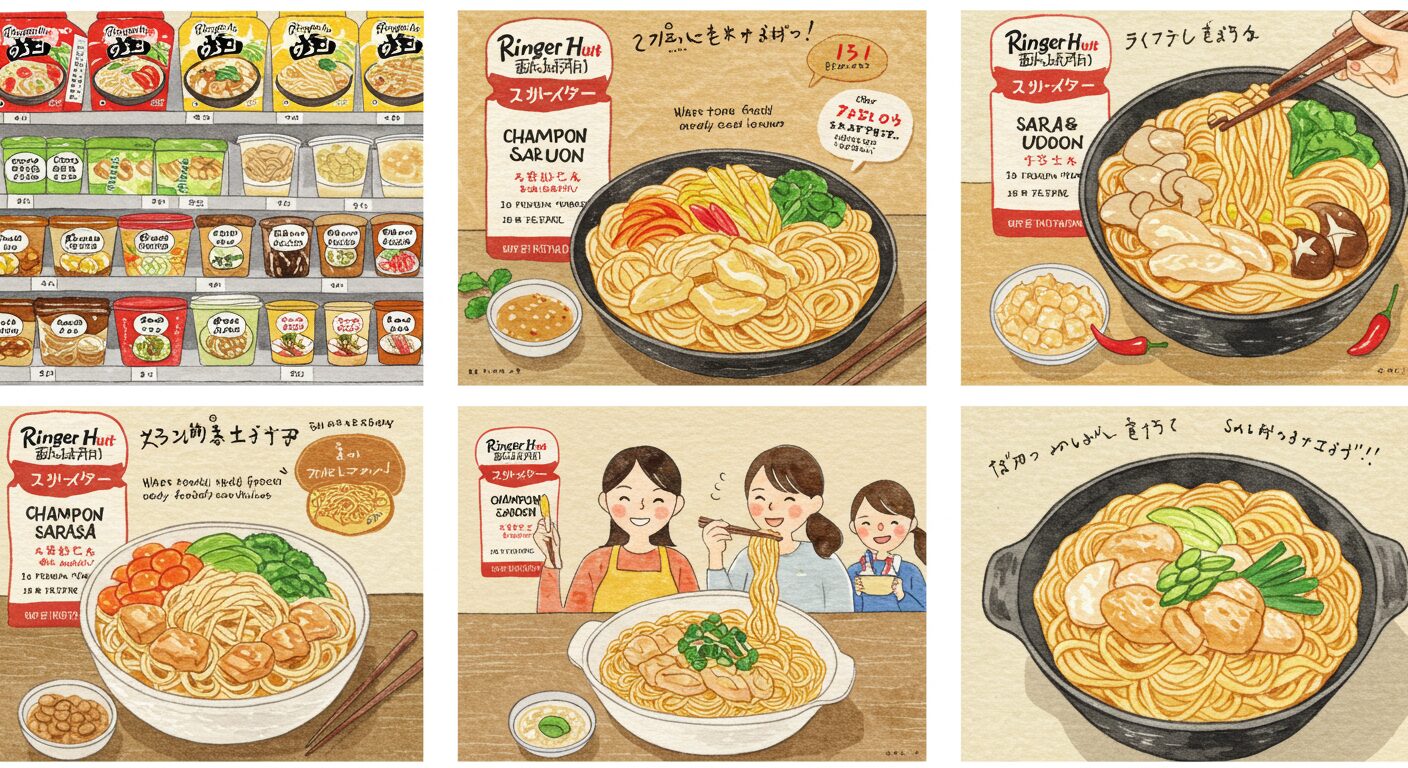 リンガーハットの冷凍食品をスーパーで手軽に!おいしいちゃんぽんや皿うどんを楽しむ方法