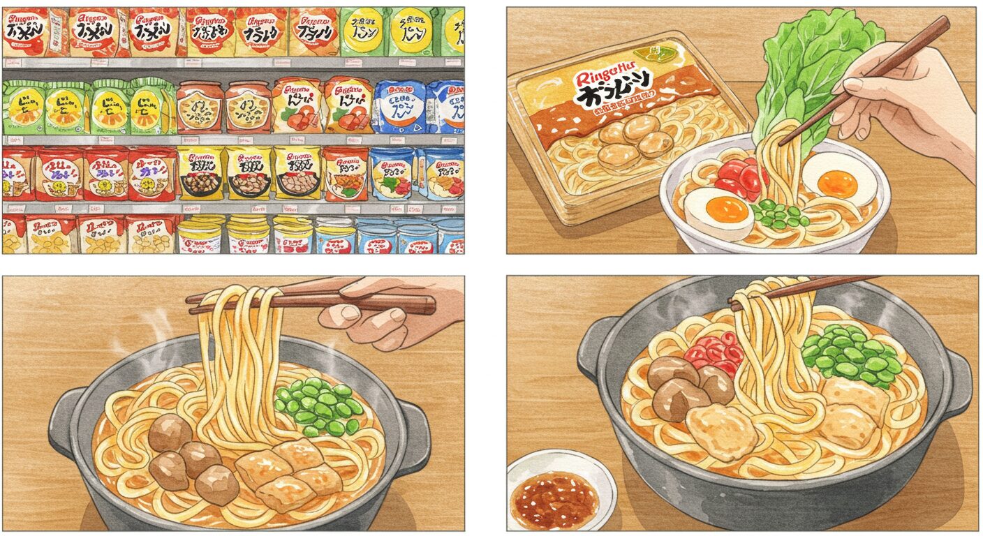 冷凍自動販売機の活用:スーパー以外での購入オプション