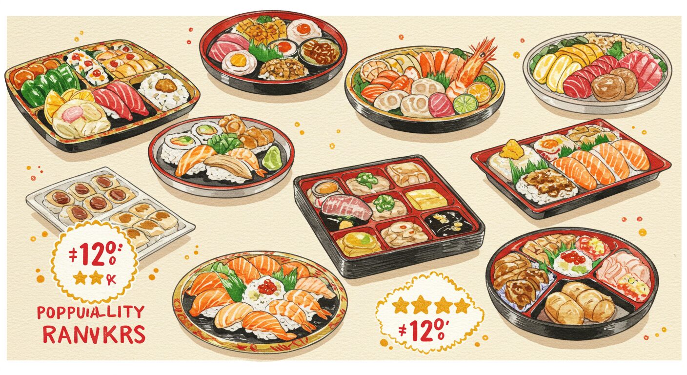 横浜そごうの弁当と高島屋の弁当!人気ランキング対決
